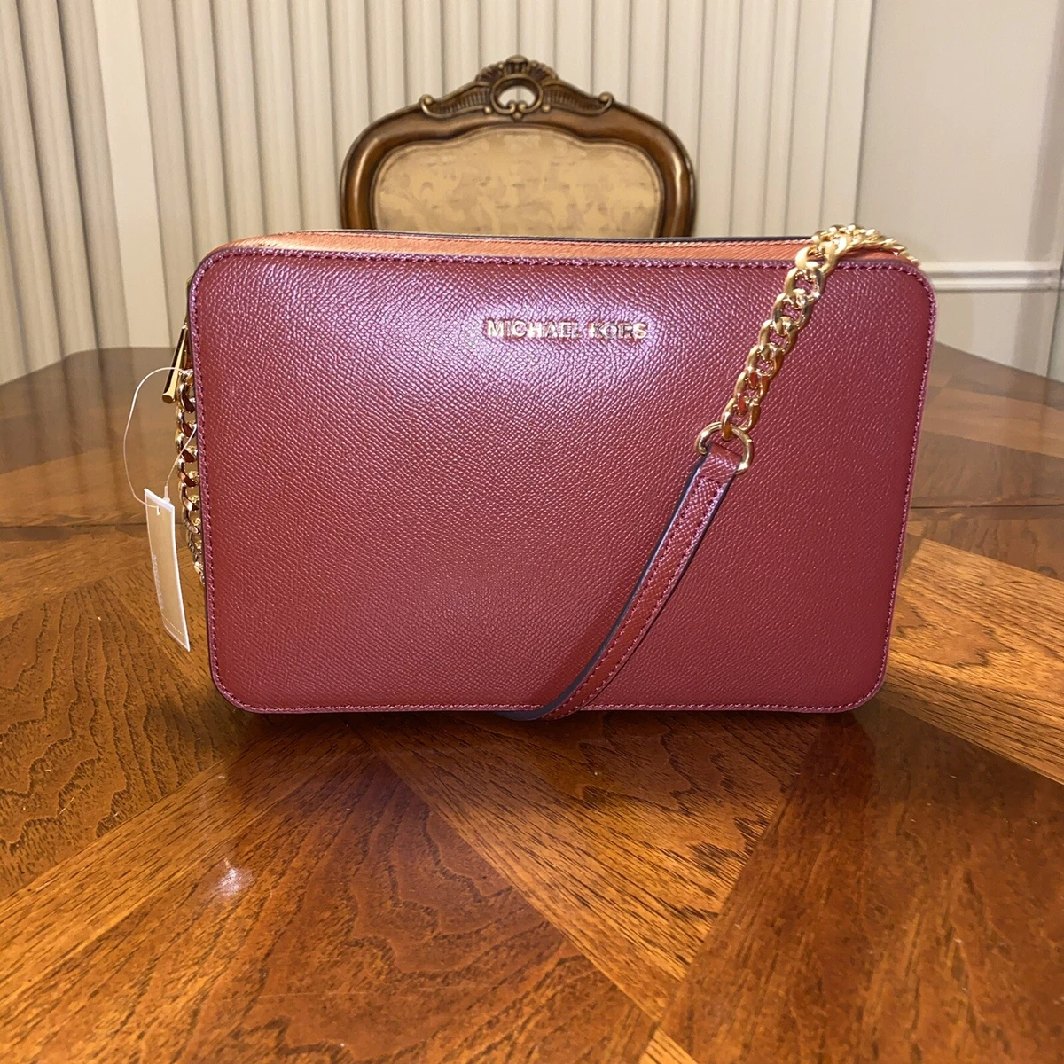 Michael Michael Kors Jet Set Large Saffiano Leather Crossbody Bag