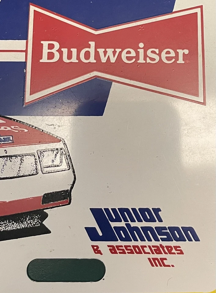 PLACA DE METAL VINTAGE DARRELL WALTRIP #11 BUDWEISER KFC JUNIOR JOHNSON Foto 2 de 3