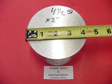 4-1/2" OD ALUMINUM 6061 ROUND ROD 2" LONG T6511 Extruded Lathe Bar Stock Cut New