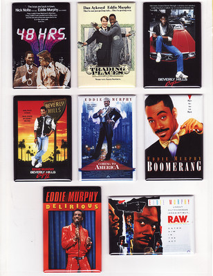 EDDIE MURPHY MOVIE POSTER MAGNETS w/ RAW DELIRIOUS 48 HOURS BEVERLY HILLS COP 2