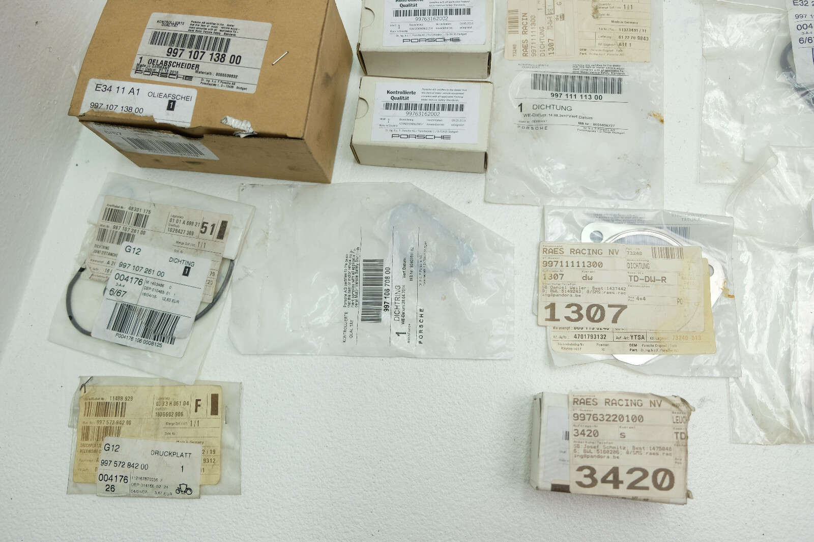 Porsche Parts New NOS ORIGINAL Lot