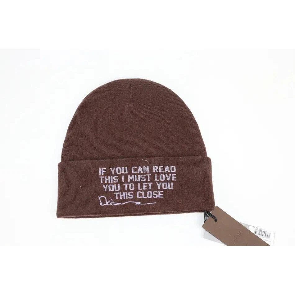 Bonnet cachemire Dior x Travis x Cactus Cactus Jack /Si vous lisez ceci Neuf avec étiquette M