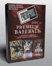 2024 Leaf Press Pass Premium Baseball Factory Sealed Hobby Box