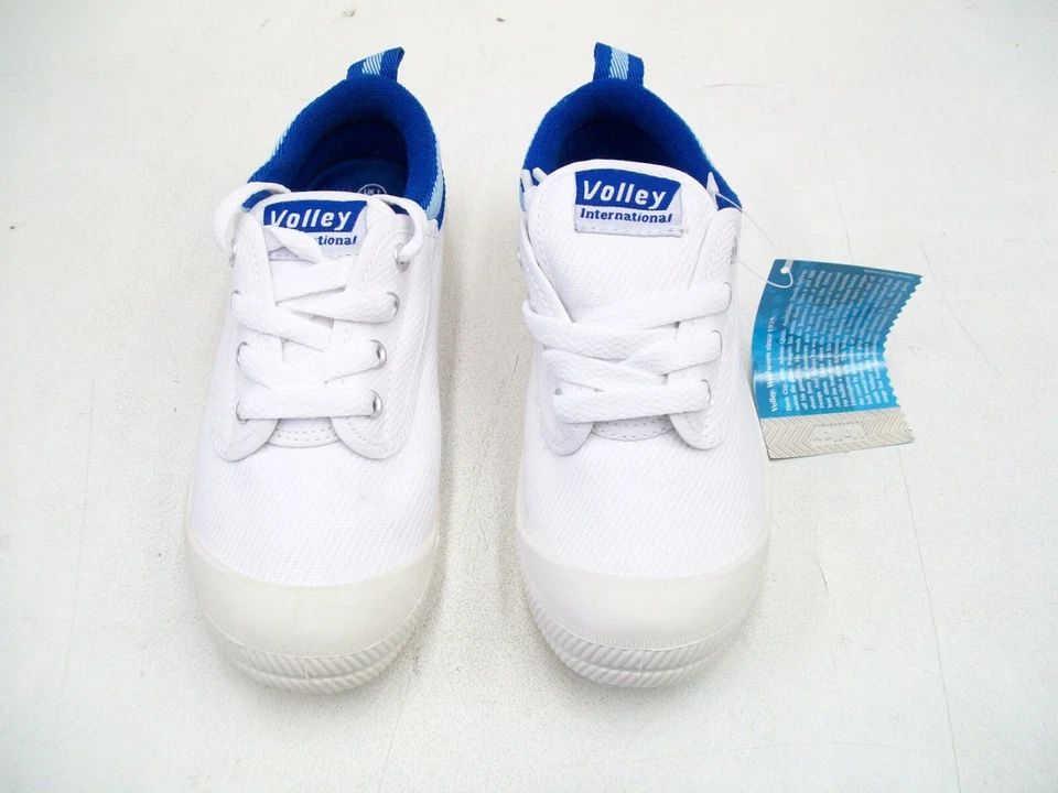 DUNLOP VOLLEYS SHOES VOLLEY CASUAL BOYS GIRLS SNEAKERS CANVAS WHITE TRAINERS - Image 3 of 4
