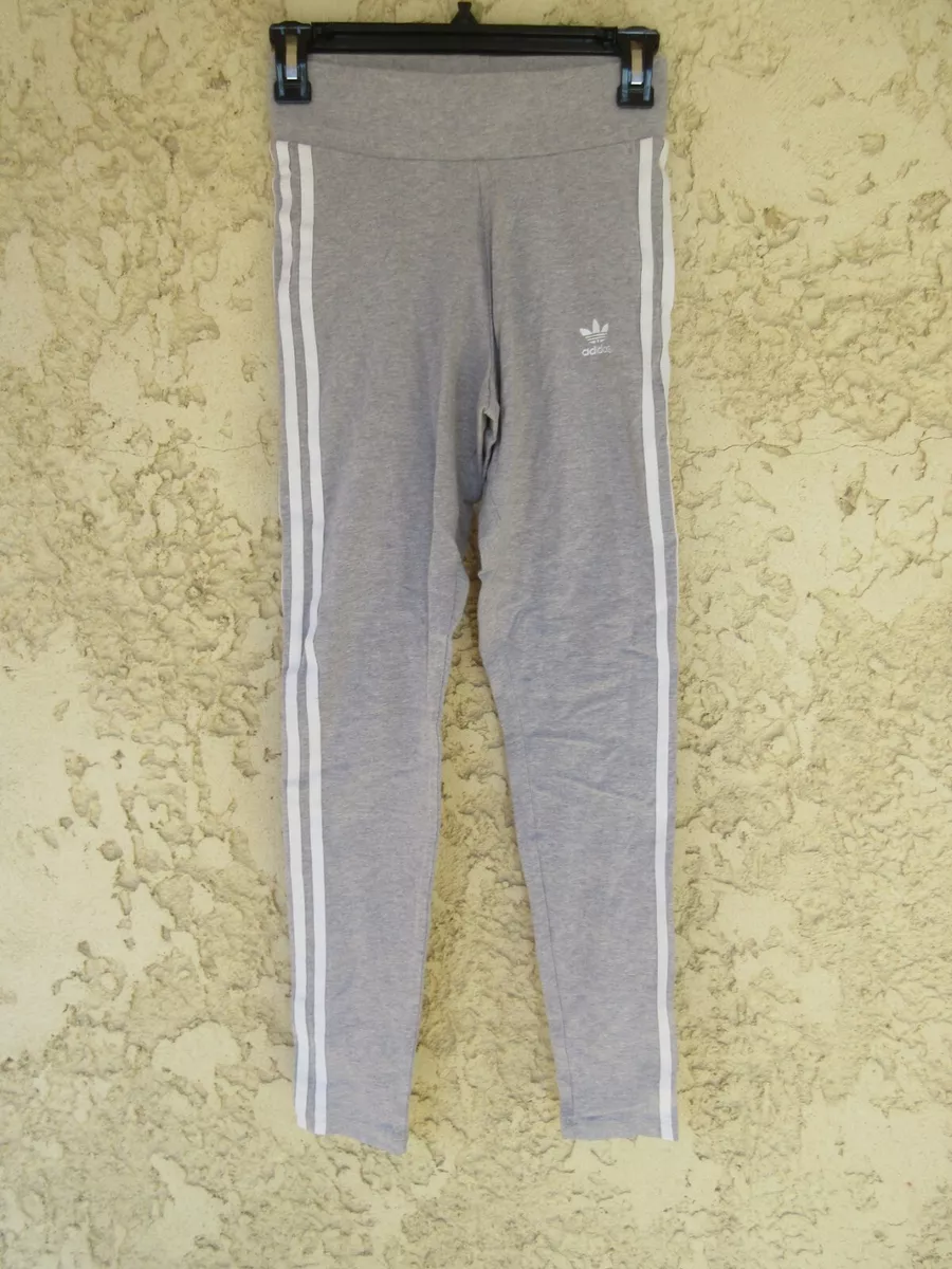 Pantalon fuseau ADIDAS sport femme gris TREFOIL coton pant 36 UK 8