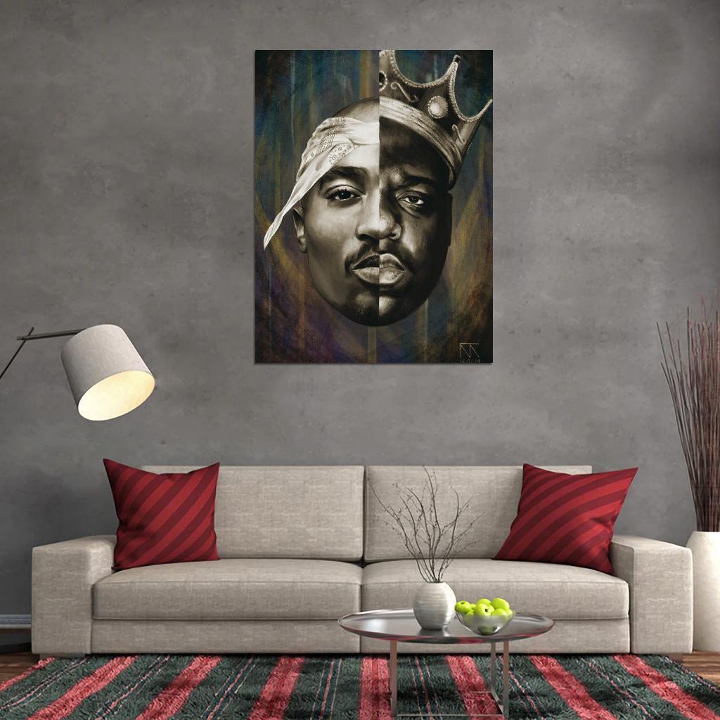 特大☆Biggie 2Pacポスター 特大☆Biggie 2Pacポスター print of Biggie and 2Pac (Tupac