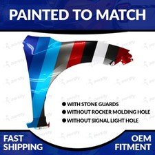 New Painted 2010-2013 Mazda 3 Passenger Side Fender Wo Side Lamp Holes New Painted 2010-2013 Mazda 3 Passenger Side Fender Wo Side Lamp Holes