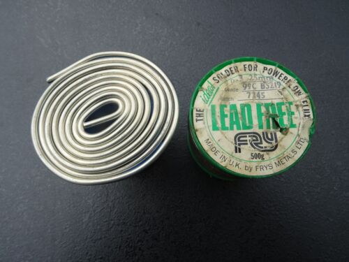 SOLDER WIRE, Lead Free, 1m length, 75g, 3.25mm, FRYS METALS , Made in UK BS219 - Picture 1 of 3