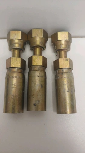 LOT OF (3) NEW OLD STOCK! PARKER FEMALE SWIVEL HYDRAULIC FITTINGS 1JS55-4