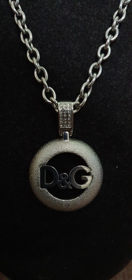 Dolce & Gabbana D&G DW040 Acero Inoxidable Auténtico Collar Vintage Nuevo Foto 4 de 4