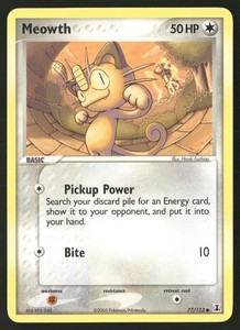 Meowth 77/113 EX Delta Species Common