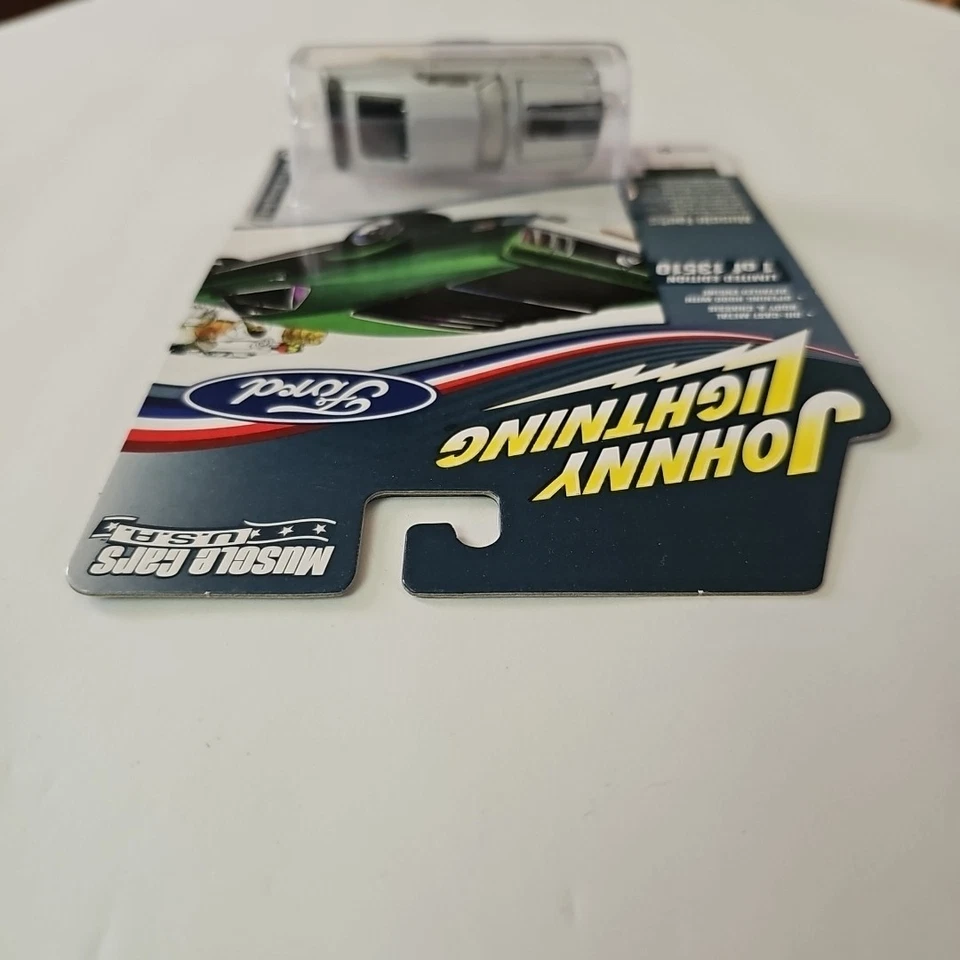 JohnnyLightning Muscle Cars 1970 Ford Mustang Mach 1 White Lightning Chase! Foto 4 de 4