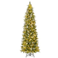 9' Pre-Lit Artificial Christmas Tree w/ 1228 Frosted Tips 470 LED Lights