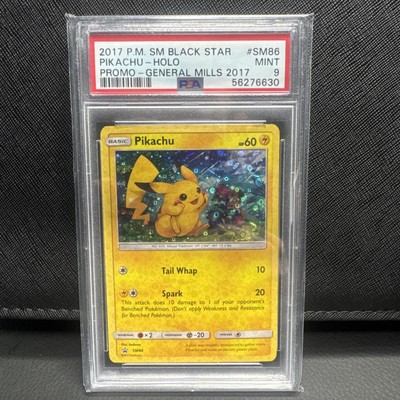 PSA 9 Pikachu SM86 Holo 2017 Pokemon Shining Legends Black Star Promo