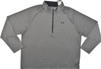 Under Armour UA Tech 2.0 1/2 Zip Gray Pullover Sweater Men's Size 4XL NWT