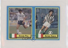 1989 Vallardi Giochi Preziosi Top Micro Cards Stefano Pioli Antonio Sabato jn1
