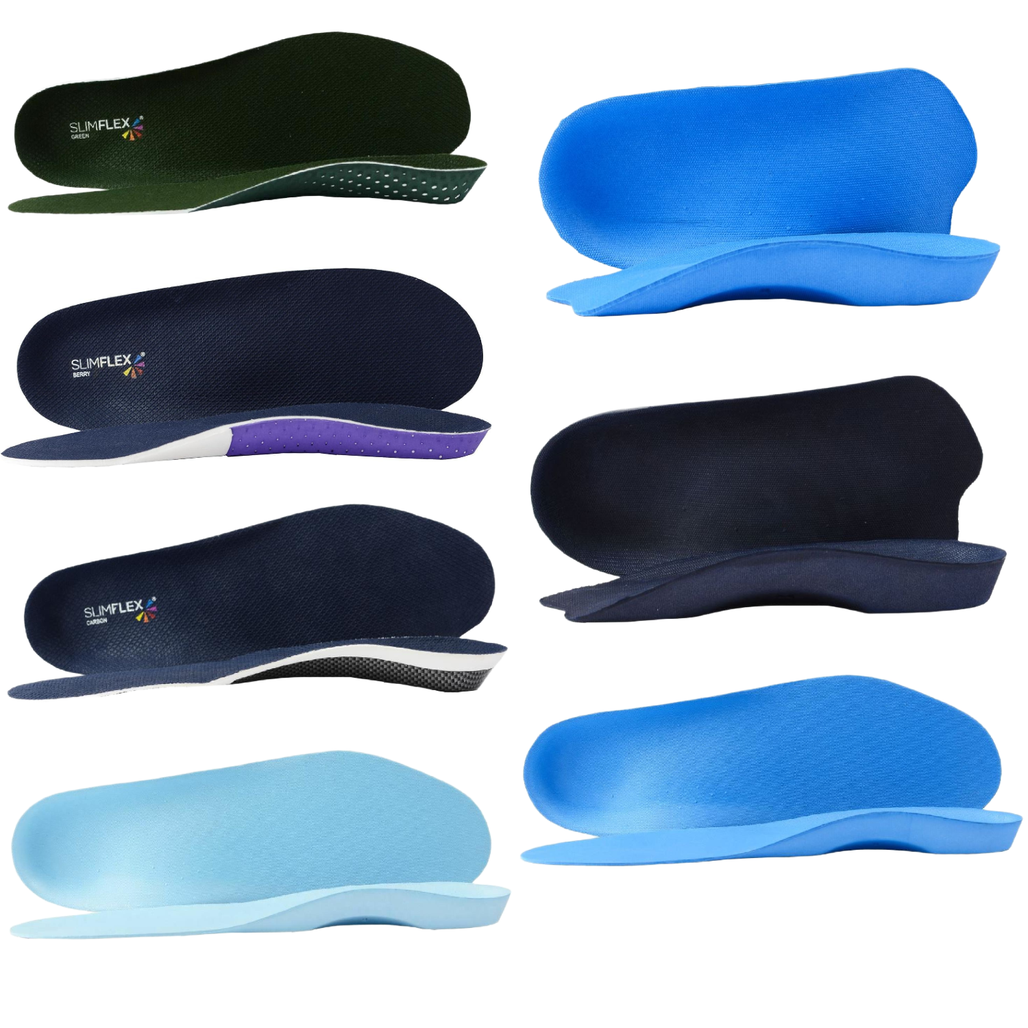Contoured Insole Slimflex Orthotic Insoles Full Range - Arch Support & Contoured Heel ...