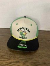 Minecraft Survival Mode Design Flat Bill Youth Snapback OSFM Hat