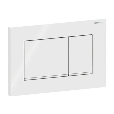 Geberit Sigma 20 Square Betätigungsplatte 115883KJ1 weiß / hochglanz-verchromt