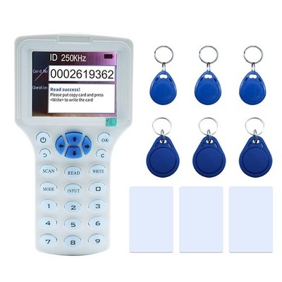 300CD RFID Reader Writer White (RFID Copier Multi-Frequency RFID Writer RFID Car
