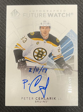 2017-18 SP AUTHENTIC PETER CEHLARIK #143 FW ROOKIE INSCRIBED AUTO #ed 26/999