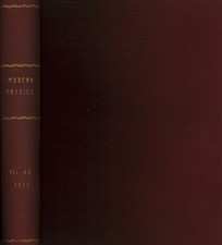 Reviews of Modern Physics, 1971. Volume 43, 1-4  - American Physical Society