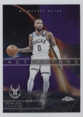 2025-26 Topps Chrome Activators Purple Refractor 59/75 Damian Lillard #AC-9 1r0p