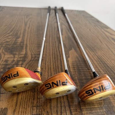 PING ZING KARSTEN BLONDE WOODS 1 3 5 WOOD SET RIGHT HANDED RH STIFF SHAFT