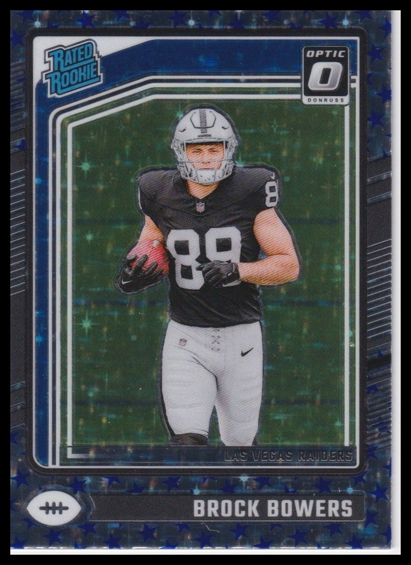 2024 Panini Donruss Optic Rated Rookie Brock Bowers #215 Stars Raiders