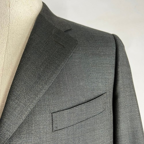 Canali Men’s Blazer Grey Super 120s 100% Wool Sport Coat Suit Jacket Size 42 - Picture 5 of 16