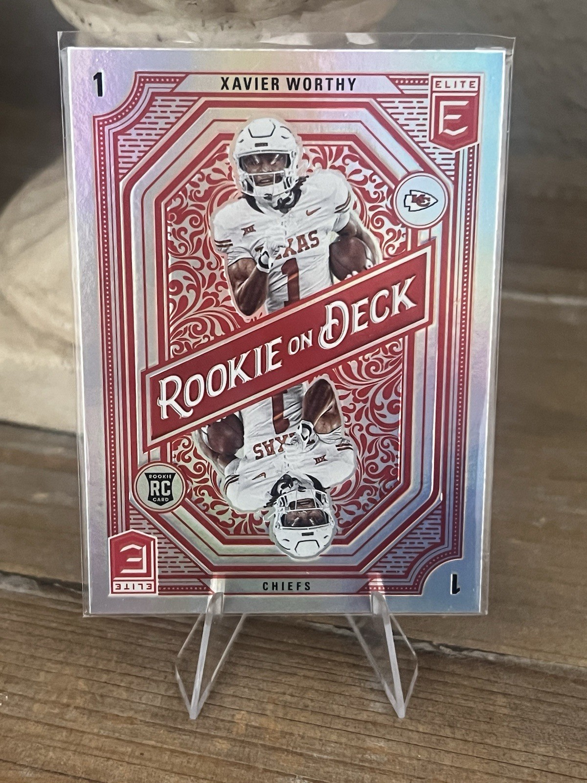 Xavier Worthy 2024 Donruss Elite Rookie on Deck RC