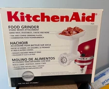 KitchenAid Food Griner Stand Mixer Attachment White New Open Box