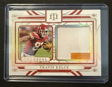 2024 Panini National Treasures - Colossal Materials Travis Kelce #CM-TKE /10