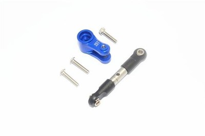 GPM TRAXXAS MAXX Aluminium Servohorn 25T mit Lenkstange blau / GPMTXMS16025TB