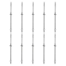 10Set 1/4" x 6" Stainless Steel Wedge Concrete Anchors(Include Washers Nuts)