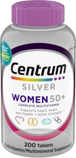 Centrum Silver Women 50+ Multivitamin 200 Ct | Vitamin D3 B12 | Memory Bone Hear