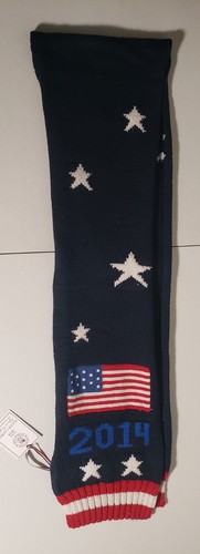 Ralph Lauren Polo 2014 Winter Olympic Team Sochi Wool Scarf Made In USA - Picture 2 of 8