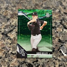 2021 Bowman Platinum (Green Foil #/99) #TOP-11 Jared Kelley RC - EX/NM
