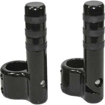 Lindby Customs Clamp On Pegs Black with  Wide O-Ring for 1 1/2'' Bar BL715