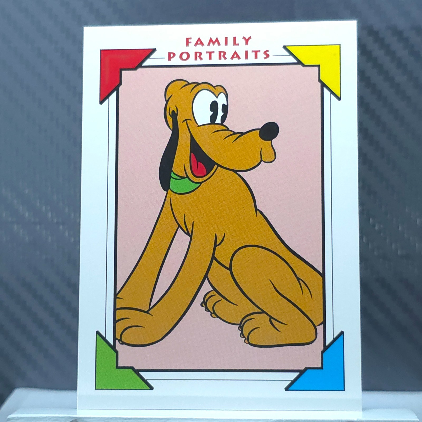 1991 Impel Disney Family Portraits PLUTO'S BIO #103