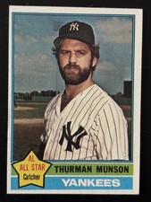 1976 Topps Baseball Thurman Munson #650 New York Yankee Captain EX-MT