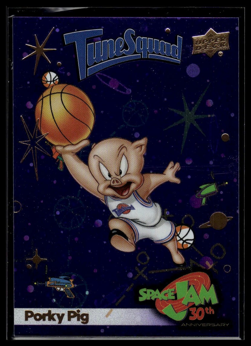 2026 Upper Deck Space Jam 30th Anniversary #3 Porky Pig Cosmos Purple
