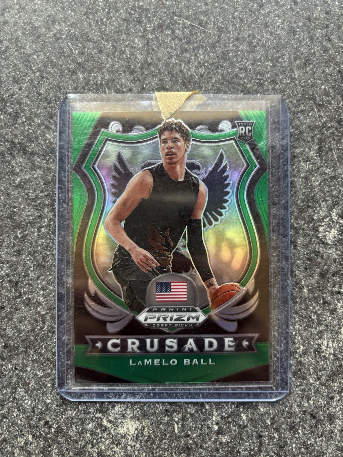 Panini 2020-21 Prizm Draft Picks Crusade LaMelo Ball Rookie #83 Basketball Card