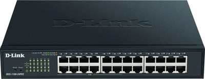 D-Link DGS-1100-24PV2/E 24-Port Gigabit PoE+ Switch lüfterlos Metall