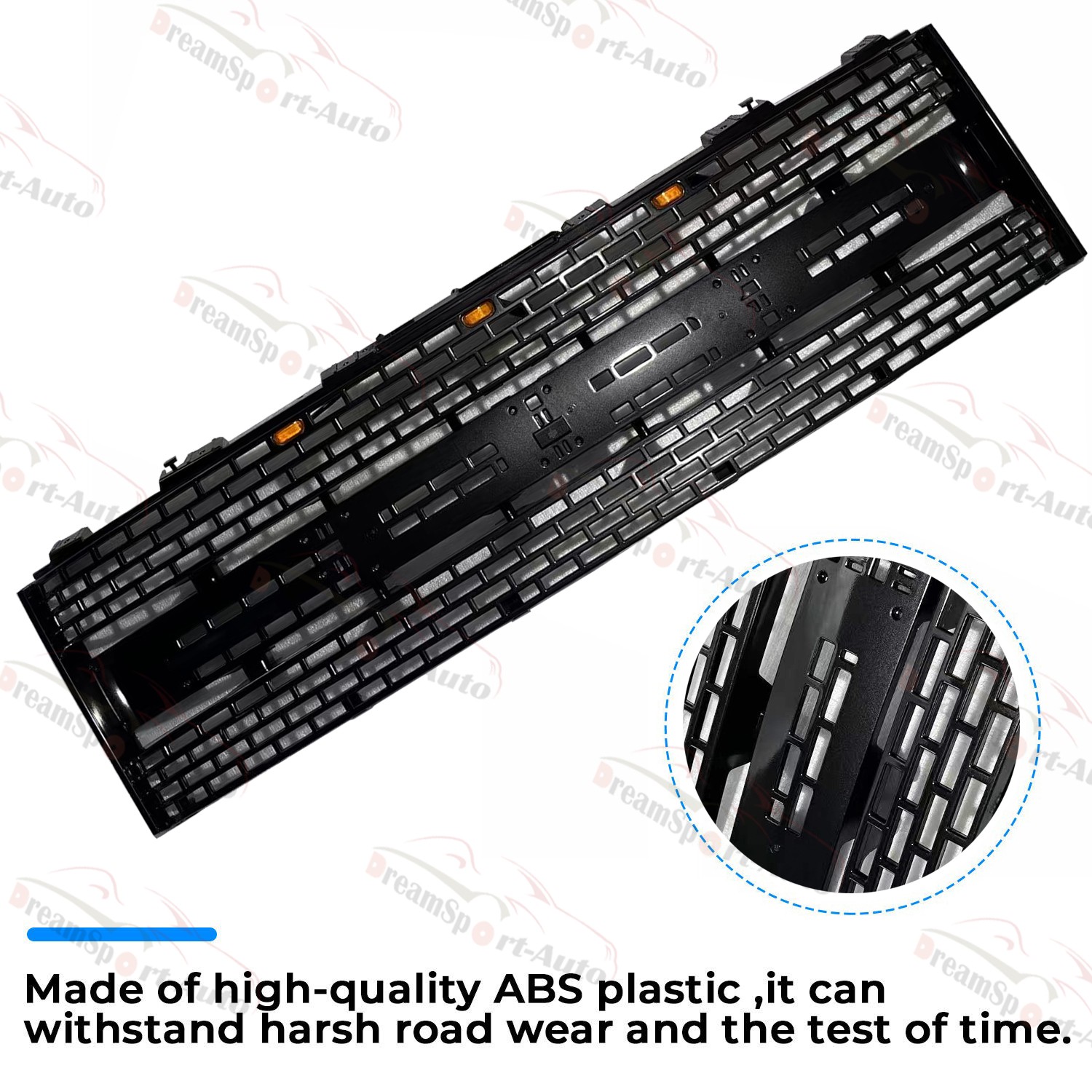 Front Grille for Replacement 2019-2014 Ford F150 SVT Raptor Grill w/letters/LEDs