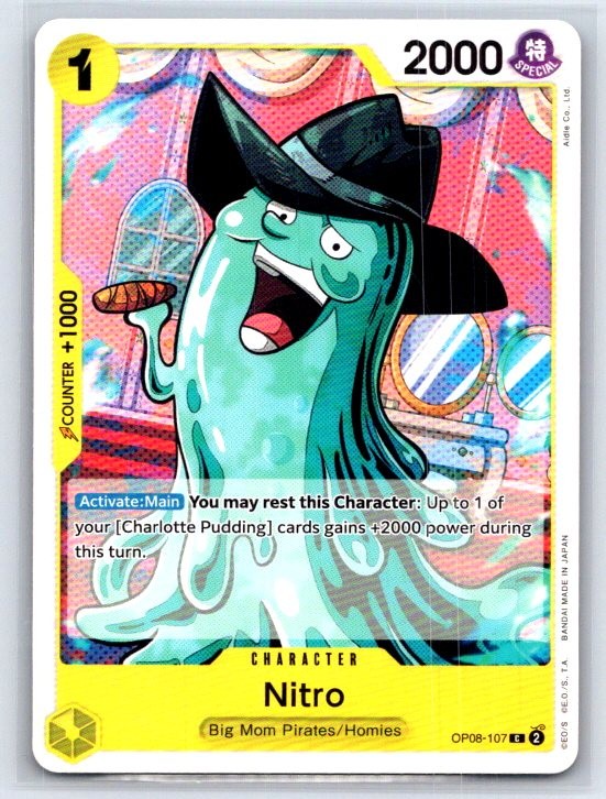 Nitro C Two Legends Pre-Release Cards OP08-107 LP