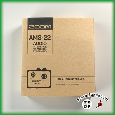 ZOOM AMS-22 USB Audio Interface 2 In 2 Out Loopback für Aufnahme und Streaming