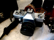 Vintage Praktica MTL3 Camera Multiple Lenses Accessories, Untested