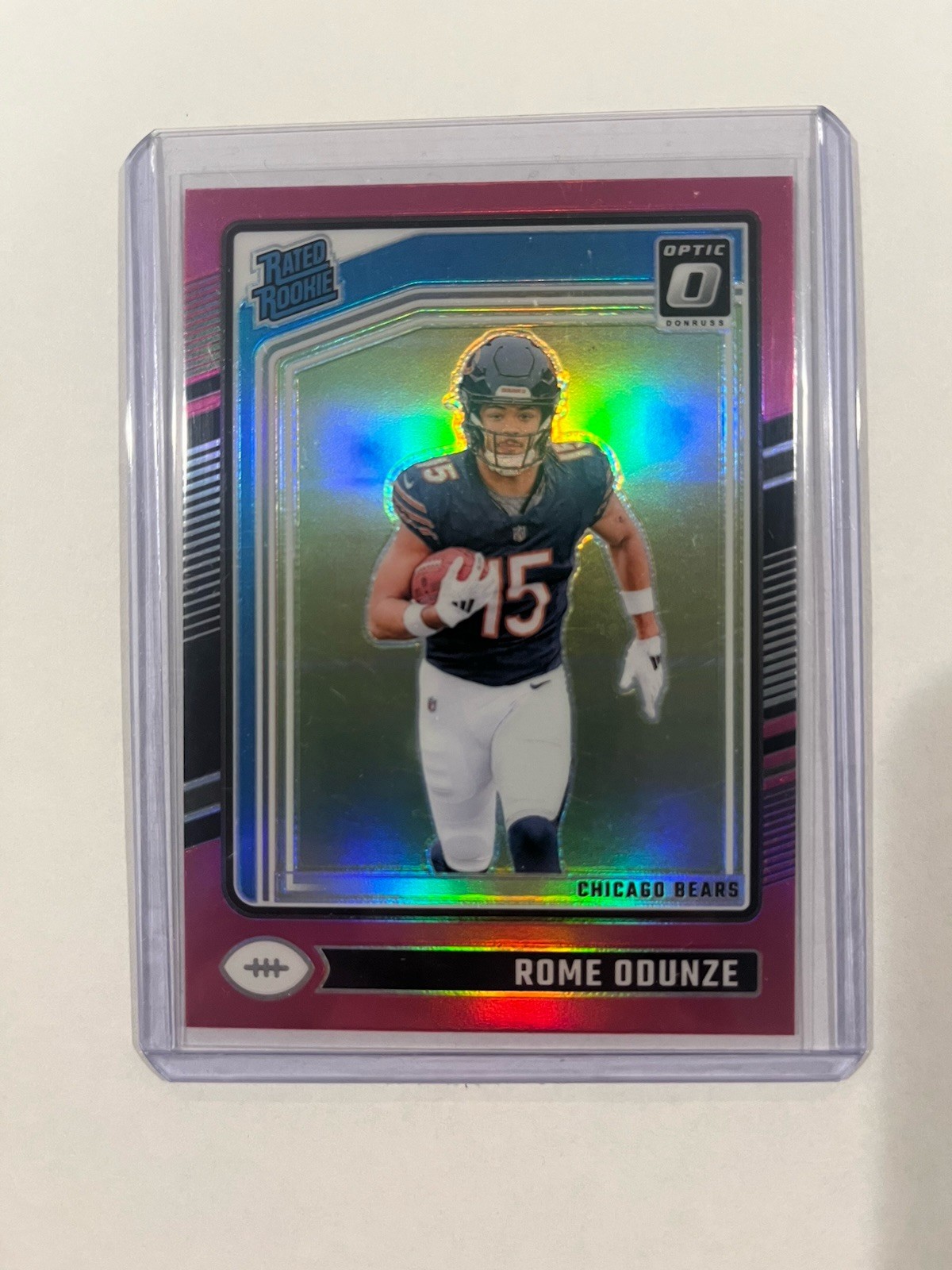 2024 Panini Donruss Optic - Rated Rookie Rome Odunze #286 Pink Prizm (RC)