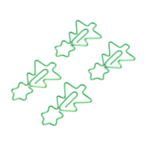 Christmas Tree Shaped 100Pcs Fancy Paperclips Electroplated Metal Planner Clips - Picture 15 of 24